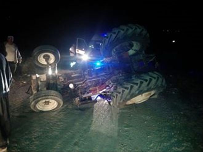 Çandık Köyünde Traktör Takla Attı 1 Yaralı