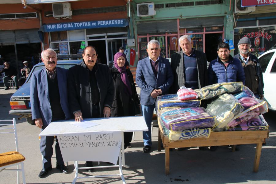 Kozan İYİ Parti’den Elazığ için yardım kampanyası