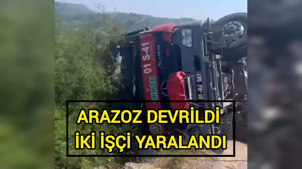 Arazöz Devrildi, Orman Yangınına Giderken 2 Orman İşçisi Yaralandı
