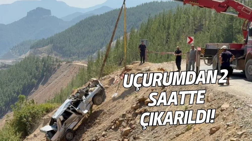 UÇURUMDAN 2 SAATTE ÇIKARILDI!