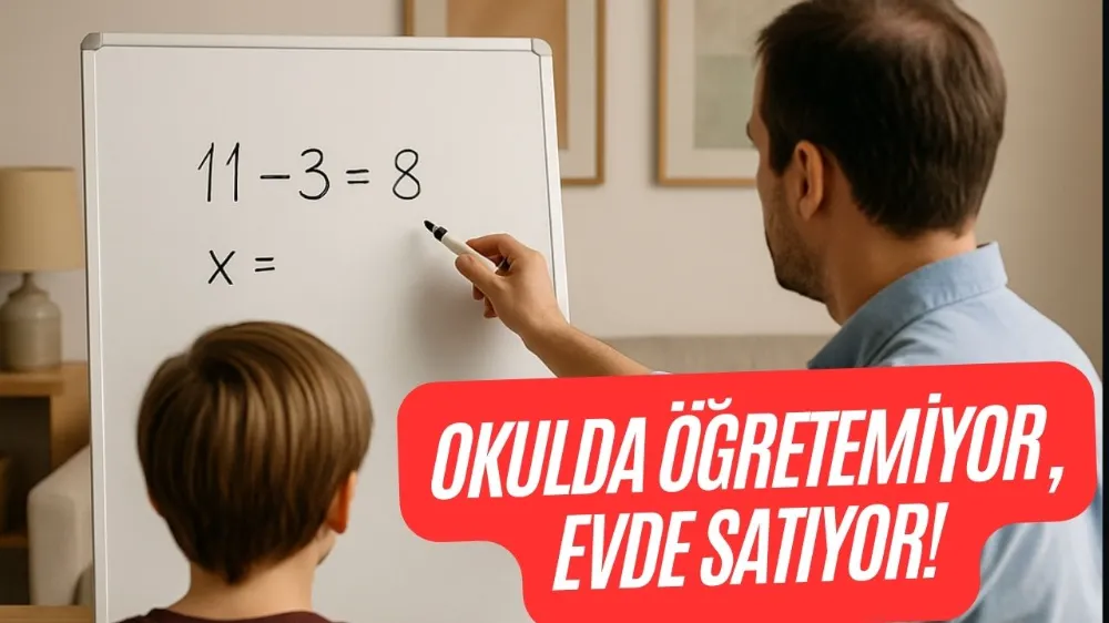 OKULDA ÖĞRETEMİYOR, EVDE SATIYOR!